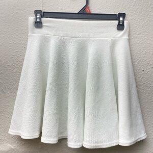 Chic White Skater Skirt